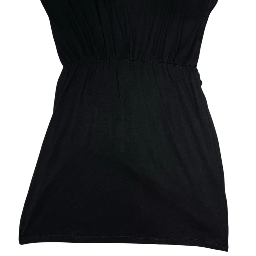 Lovers & Friends Tarin Mini Black Dress Tie Waist Short Sleeve Size Medium NEW - Picture 10 of 15